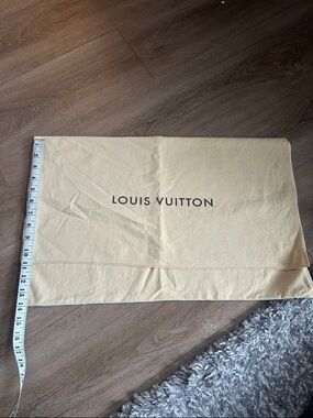 Louis Vuitton Cream Logo Dust Pouch